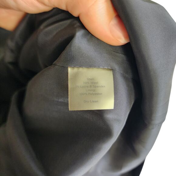 Talbots Womens Wool Midi Straight Skirt Petite Size 2P Black Stretch A Line Work - Picture 9 of 11